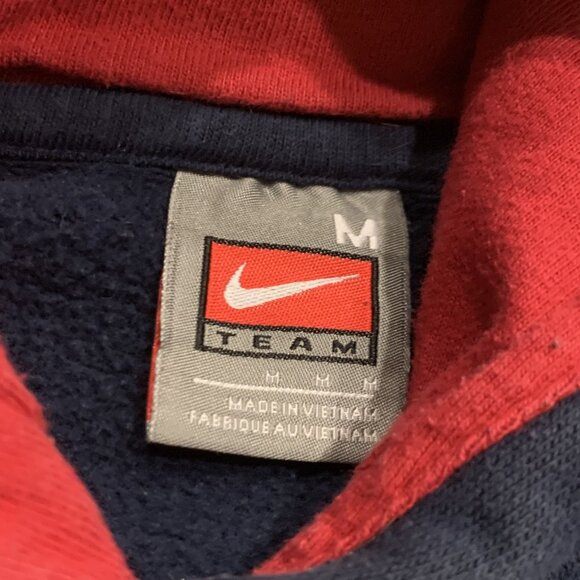 Vintage Y2K Nike Team USA US Soccer USMNT Hoodie Mens Medium Mini Swoosh Sleeve - Picture 4 of 8